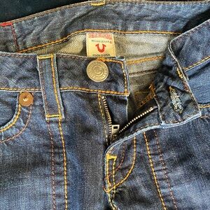 True Religion Women's Dark Blue Flare Jeans